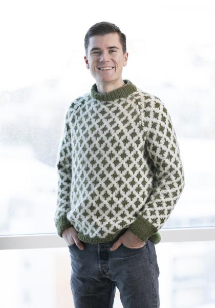 "Mill" Genser - Viking Design 2305-1 Kit - XS-XXL - Viking Alpaca Bris