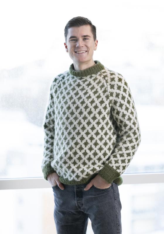 "Mill" Tröja - Viking Design 2305-1 Kit - XS-XXL - Viking Alpaca Bris