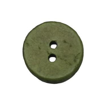 Kokos Knap 15 mm Grøn