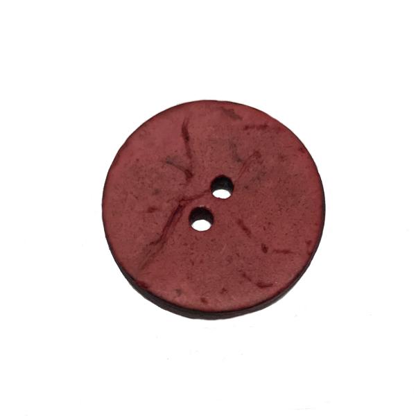 Kokos Knap 15 mm Rød