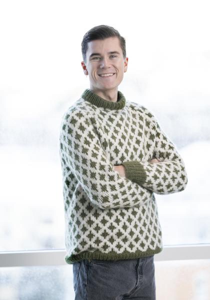 "Mill" Genser - Viking Design 2305-1 Kit - XS-XXL - Viking Alpaca Bris
