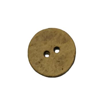 Kokos Knap 15 mm Gylden