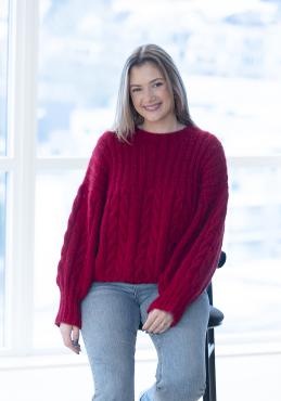 "Juppe" Genser - Viking Design 2305-3 Kit - XS-XL - Viking Alpaca Bris