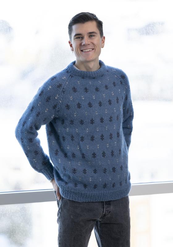 "Fløen" Tröja - Viking Design 2305-5B Kit - XS-XXL - Viking Alpaca Bris