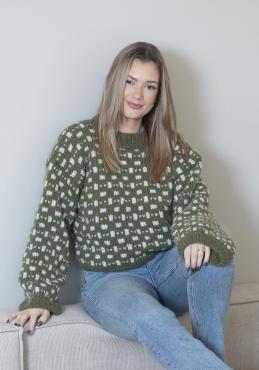 "Bryggen" Genser - Viking Design 2305-12A Kit - XS-XXL - Viking Alpaca Bris