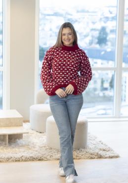 "Bryggen" Genser - Viking Design 2305-12B Kit - XS-XXL - Viking Alpaca Bris