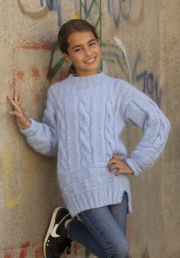 "Skylar" Genser - Viking Design 2228-4 Kit - 2-12 år - Viking Alpaca Bris