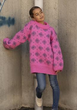 "Hazel" Genser - Viking Design 2228-3 Kit - 2-12 år - Viking Alpaca Bris