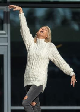 "Skylar" Genser - Viking Design 2226-1C Kit - XS-XXL - Viking Alpaca Bris