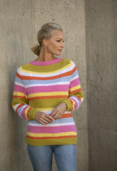 "Malia" Genser - Viking Design 2227-8 Kit - XS-XXL - Viking Alpaca Bris