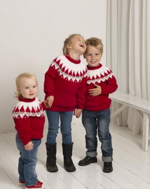 Genser - Viking Design 1926-6 Kit - 2-12 År - Viking Alpaca Storm
