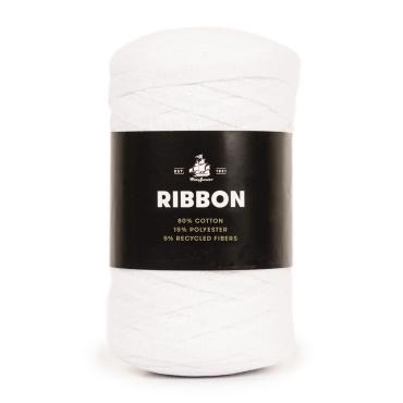 Mayflower Ribbon Stofgarn - 102 Hvid