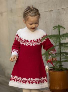 "Helle" Tunika - Viking Design 1825-3R Kit - 1-12 År - Viking Alpaca Storm