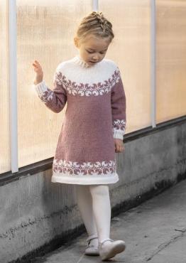 "Helle" Tunika - Viking Design 1825-3 Kit - 1-12 År - Viking Alpaca Storm