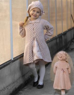 "Fia" Kåbe og hue - Viking Design 1825-1 Kit - 1-12 År - Viking Alpaca Storm