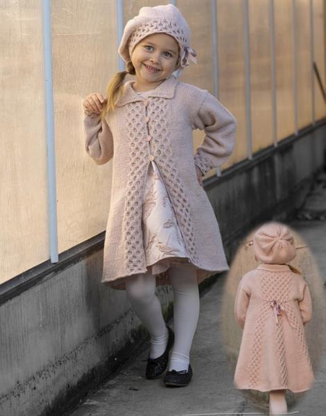 "Fia" Kåbe og hue - Viking Design 1825-1 Kit - 1-12 År - Viking Alpaca Storm