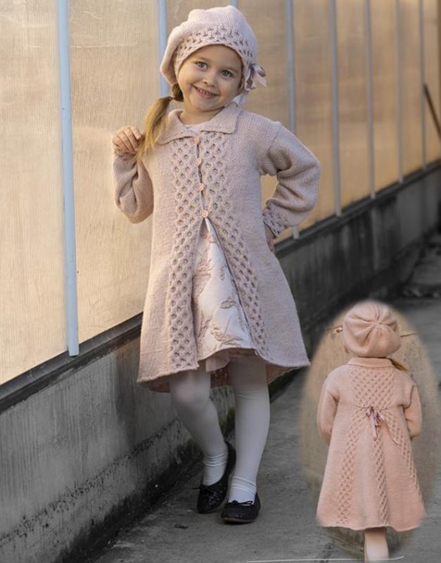 "Fia" Kappa och mössa - Viking Design 1825-1 Kit - 1-12 År - Viking Alpaca Storm