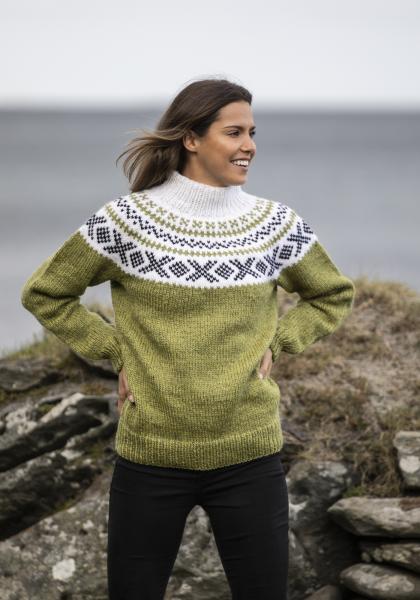 "Miranda" Genser - Viking Design 2134-6 Kit - XS-XXL - Viking Hobbygarn
