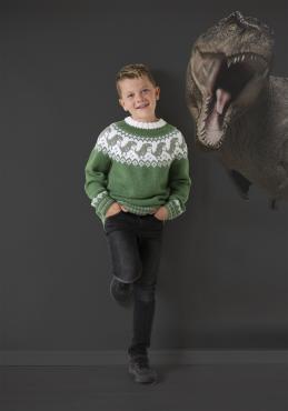 "Dino" Genser og hue - Viking Design 2131-6 Kit - 2-12 År - Viking Alpaca Storm