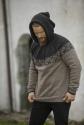 "Hod" Genser med hætte - Viking Design 2127-9B Kit - XS-XXXL - Viking Eco Highland Wool