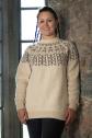 "Skulds Nett" Genser, "Model Verdande" - Viking Design 2127-3B Kit - XS-XXXL - Viking Eco Highland Wool
