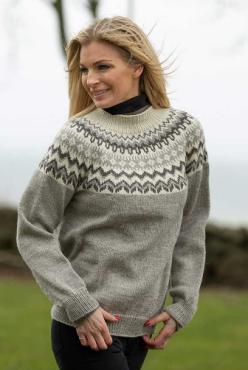 "Tradisjon" Genser - Viking Design 2006-3B Kit - XS-XXL - Viking Eco Highland Wool