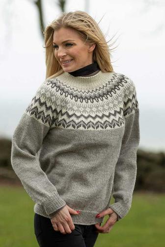"Tradisjon" Genser - Viking Design 2006-3B Kit - XS-XXL - Viking Eco Highland Wool
