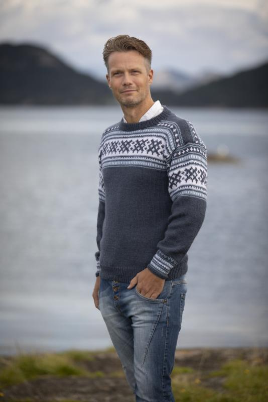 "Alex" Tröja - Viking Design 2001-7 Kit - XS-XXXL - Viking Alpaca Storm
