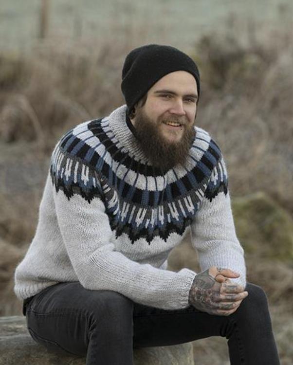 "Berlin" Tröja - Viking Design 1902-3 Kit - XS-XXL - Viking Hobbygarn