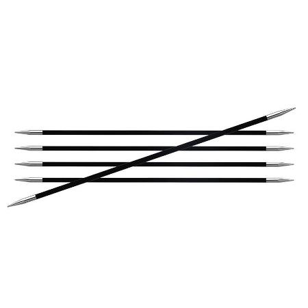 Knitpro Karbonz Strømpepinde 15 cm - 1.25 mm