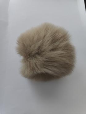 Pompon Kvast Kaninhår 60 mm - Natur