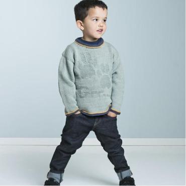 "Ulv" Genser - Viking Design 1607-3 Kit - 2-12 År - Viking Vår