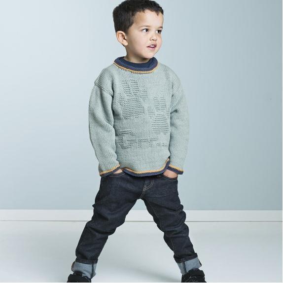 "Ulv" Genser - Viking Design 1607-3 Kit - 2-12 År - Viking Vår