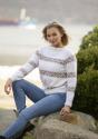 "Oleanda" Genser - Viking Design 2213-7 Kit - XS-XL - Viking Trend Merino Petite og Viking Kid-Silk