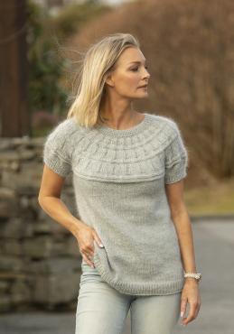"Jolanda" Top - Viking Design 2212-3 Kit - XS-XXL - Viking Trend Merino Petite og Viking Kid-Silk