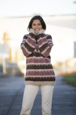"Myk" Genser - Viking Design 2031-5 Kit - XS-XXL - Viking Kid-Silk + Alpaca Lille Storm
