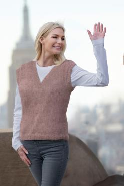 "Clara" Vest med v-hals - Viking Design 2025-2D Kit - XS-XXL - Viking Kid-Silk
