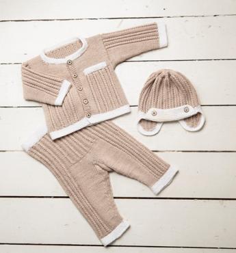 "Alva" Jakke, bukser og hue - Viking Design 1608-4B Kit - 1-24 Mdr. - Viking Bambino