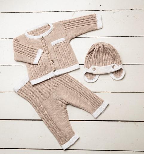 "Alva" Jakke, bukser og hue - Viking Design 1608-4B Kit - 1-24 Mdr. - Viking Bambino
