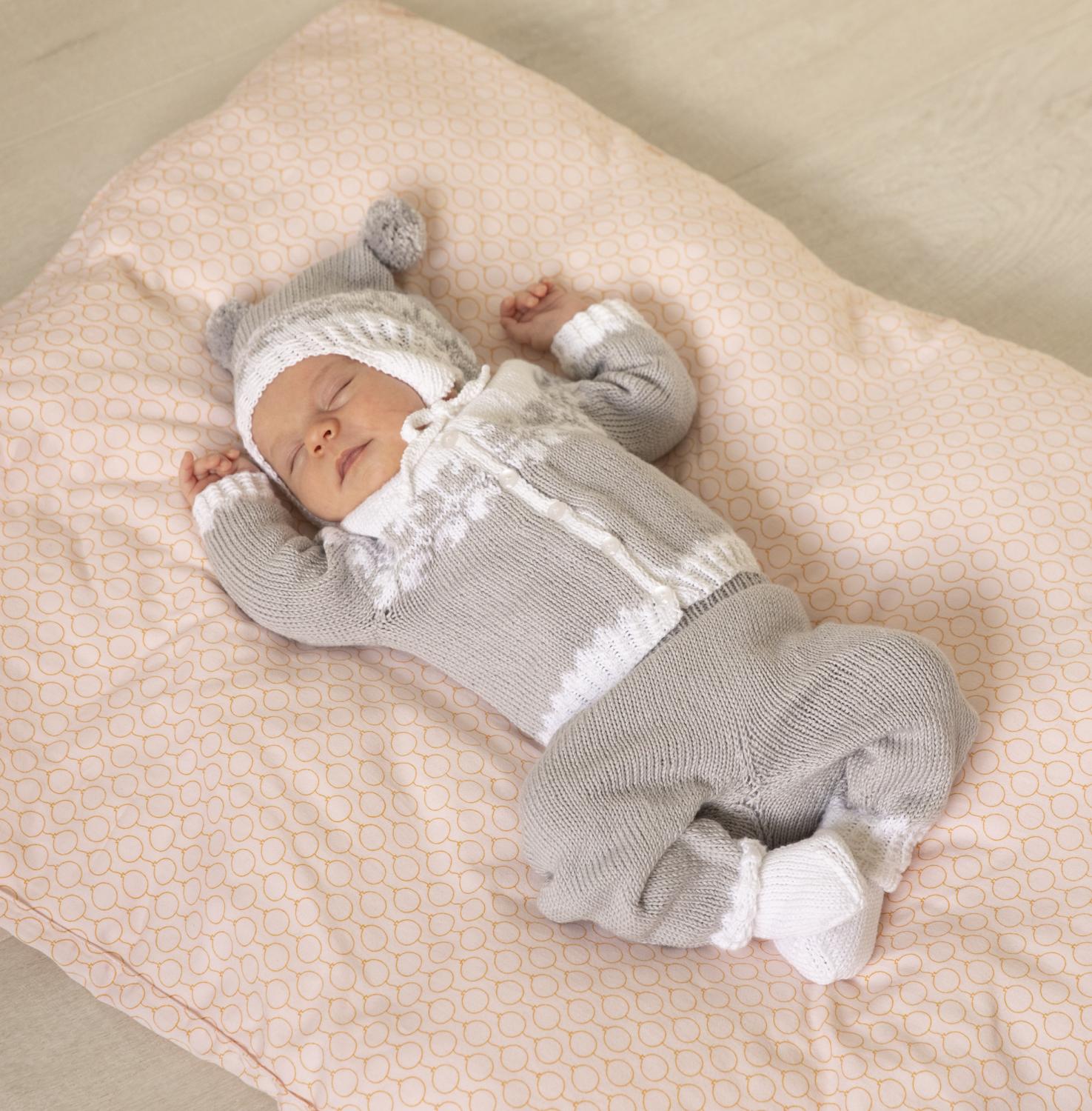 "Helle" Jakke, bukser, hue og sokker - Viking Design 2126-8 Kit - 1-24 Mdr. - Viking Bambino