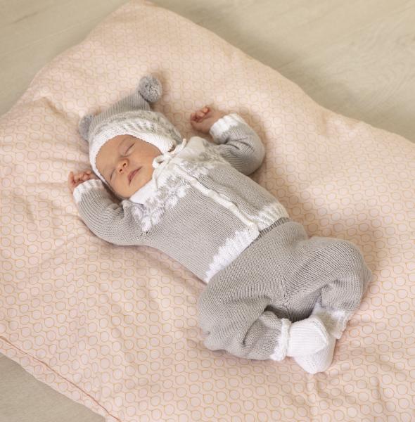 "Helle" Jakke, bukser, hue og sokker - Viking Design 2126-8 Kit - 1-24 Mdr. - Viking Bambino