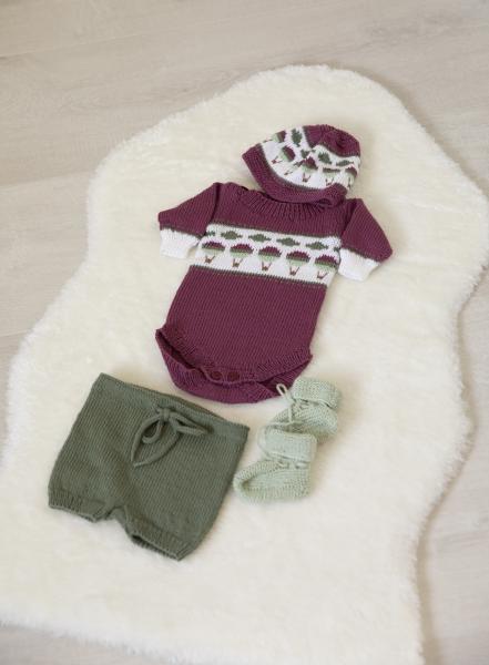 "Luftballong" Body, shorts, hue og sokker - Viking Design 2126-3 Kit - 1-12 Mdr. - Viking Bambino