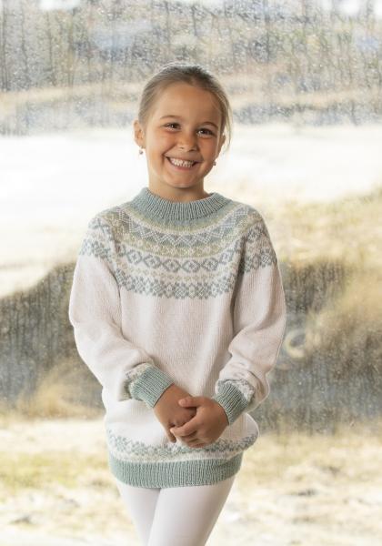 "Sandra" Genser - Viking Design 2121-3 Kit - 2-12 År - Viking Bambino