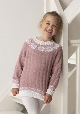 "Lydia" Genser - Viking Design 2015-4B Kit - 2-12 År - Viking Bambino