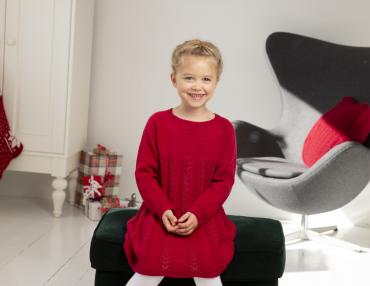 "Nikoline" Julekjole - Viking Design 1926-1 Kit - 2-12 År - Viking Bambino