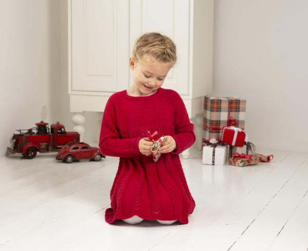 "Nikoline" Julekjole - Viking Design 1926-1 Kit - 2-12 År - Viking Bambino