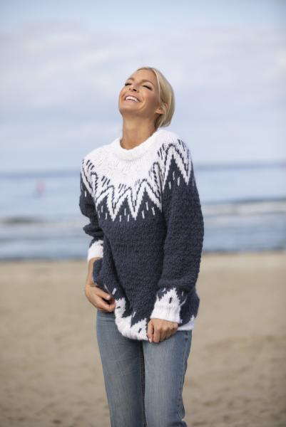 "Mamma" Genser - Viking Design 1923-5 Kit - XS-XXL - Viking Alpaca Bris