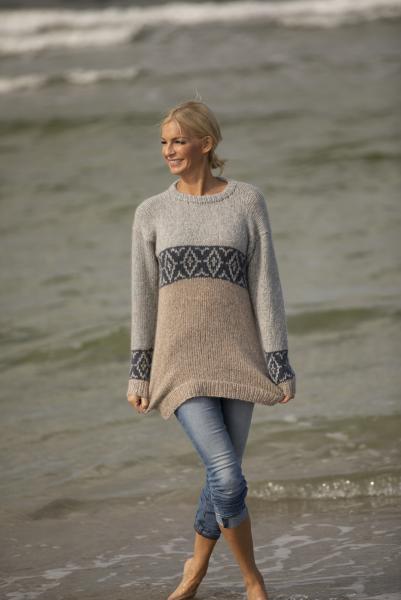 "Lek" Genser - Viking Design 1923-6 Kit - XS-XXL - Viking Alpaca Bris