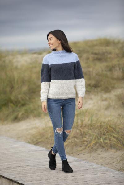 "Dans" Genser - Viking Design 1923-3 Kit - XS-XXL - Viking Alpaca Bris