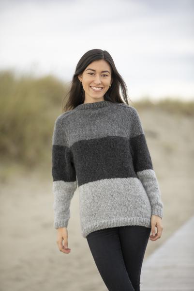 "Dans" Genser - Viking Design 1923-3 Kit - XS-XXL - Viking Alpaca Bris